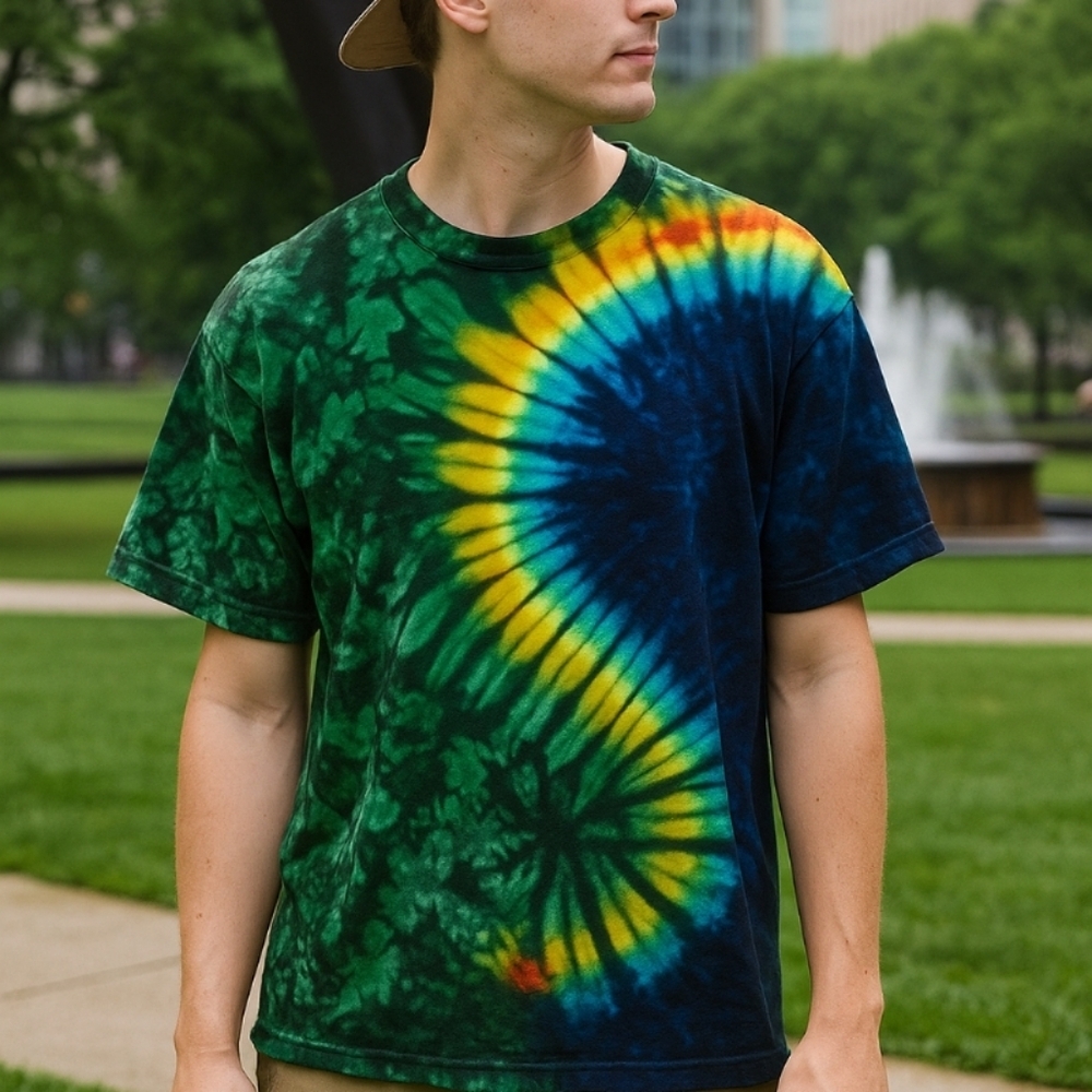 Alore Vintage Psychedelic Tye Dye USA Made Absolute Quality Heavy Cotton…